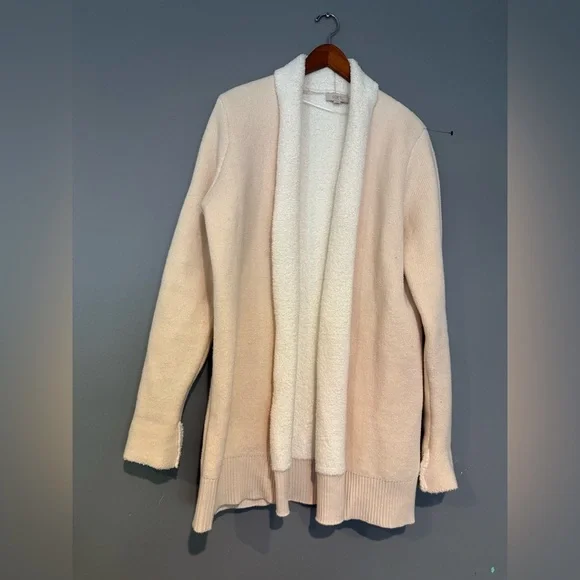 LOFT Women's Cream Cardigan Sweater - Picture 5 of 8